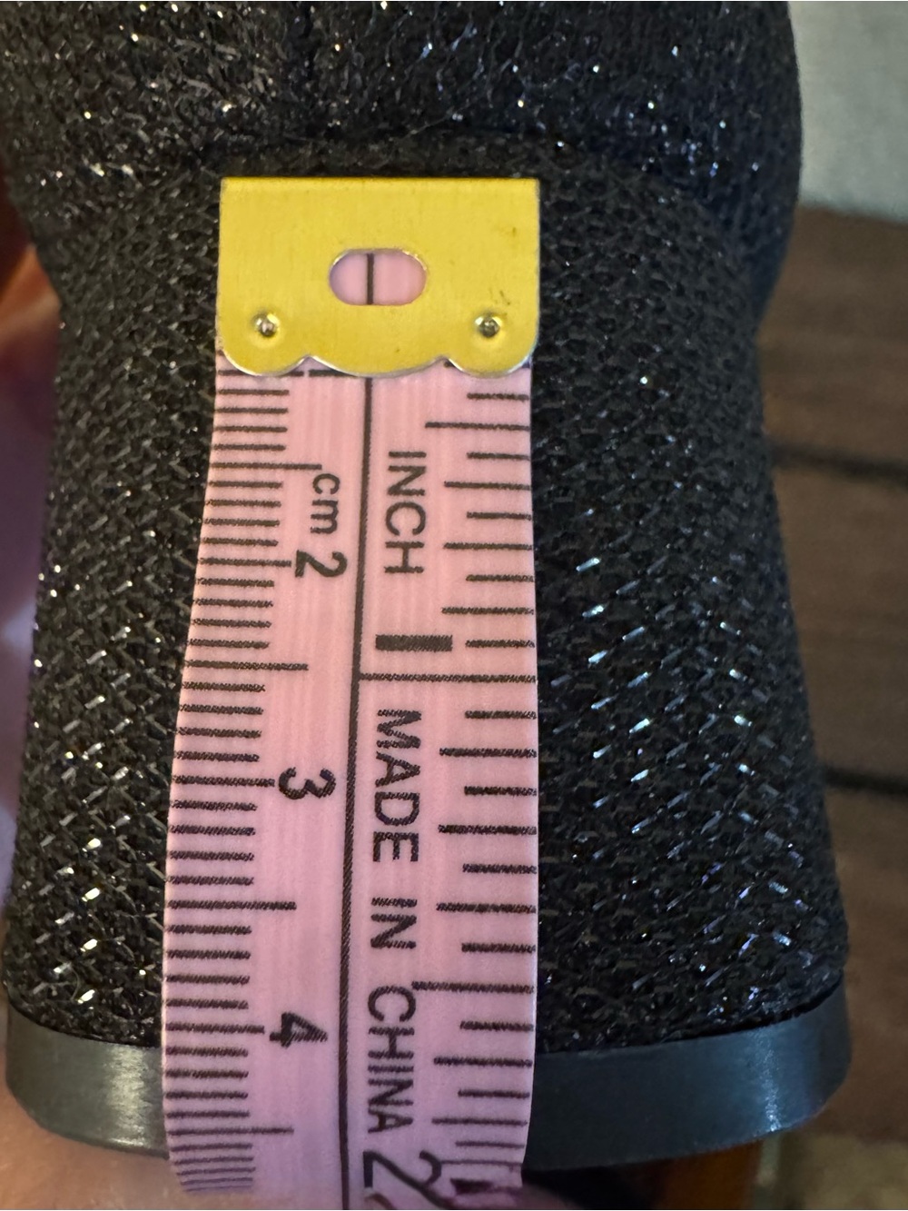 Isaac Mizrahi Black Glitter Mary Jane Heels - Picture 6 of 7